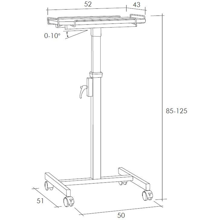 Мобильная стойка Digis Table UNO - DSTU - фото 2