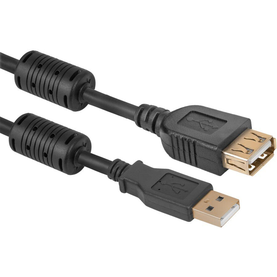 Кабель удлинительный USB A (M) - USB A (F), 1.8м, Defender USB02-06PRO