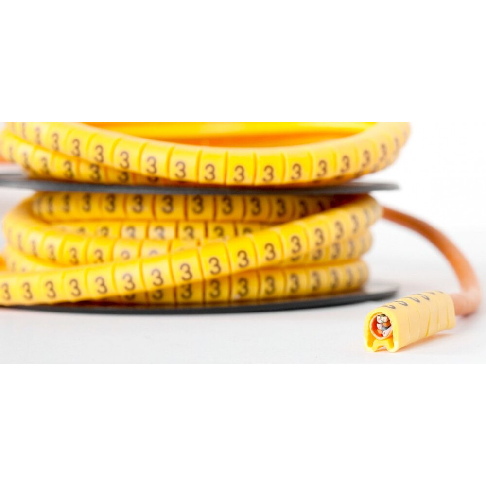 Кабельные маркеры NIKOMAX NMC-CMR-A-YL-500 - фото 2