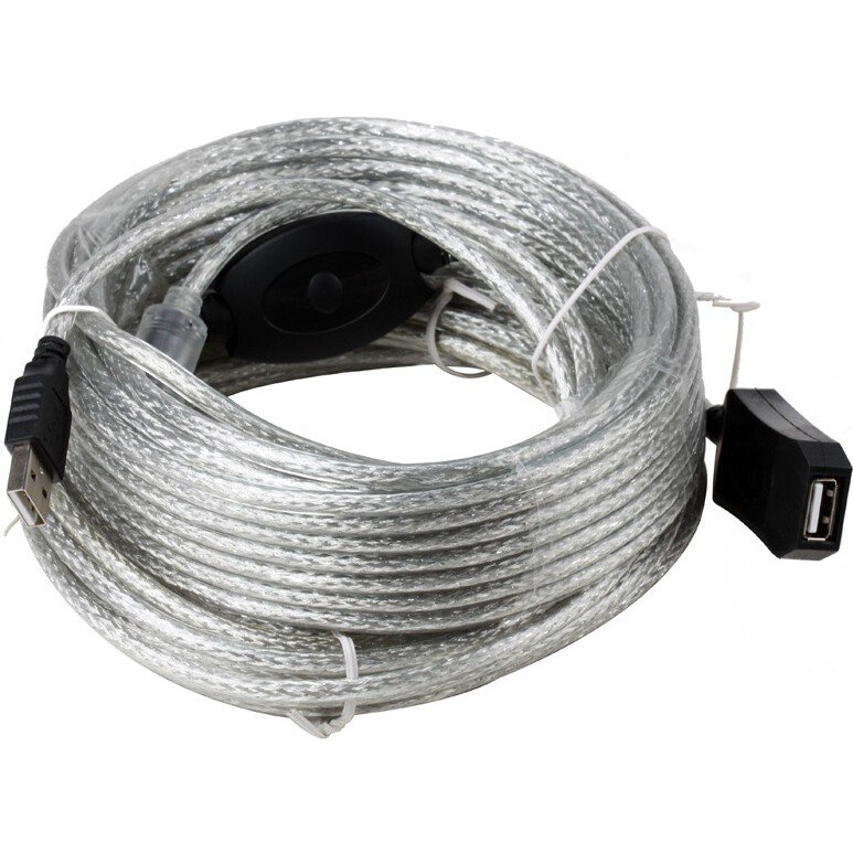 Кабель удлинительный USB A (M) - USB A (F), 10м, iOpen ACU823-10M