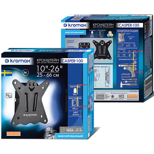 Кронштейн Kromax CASPER-100 Black - фото 4