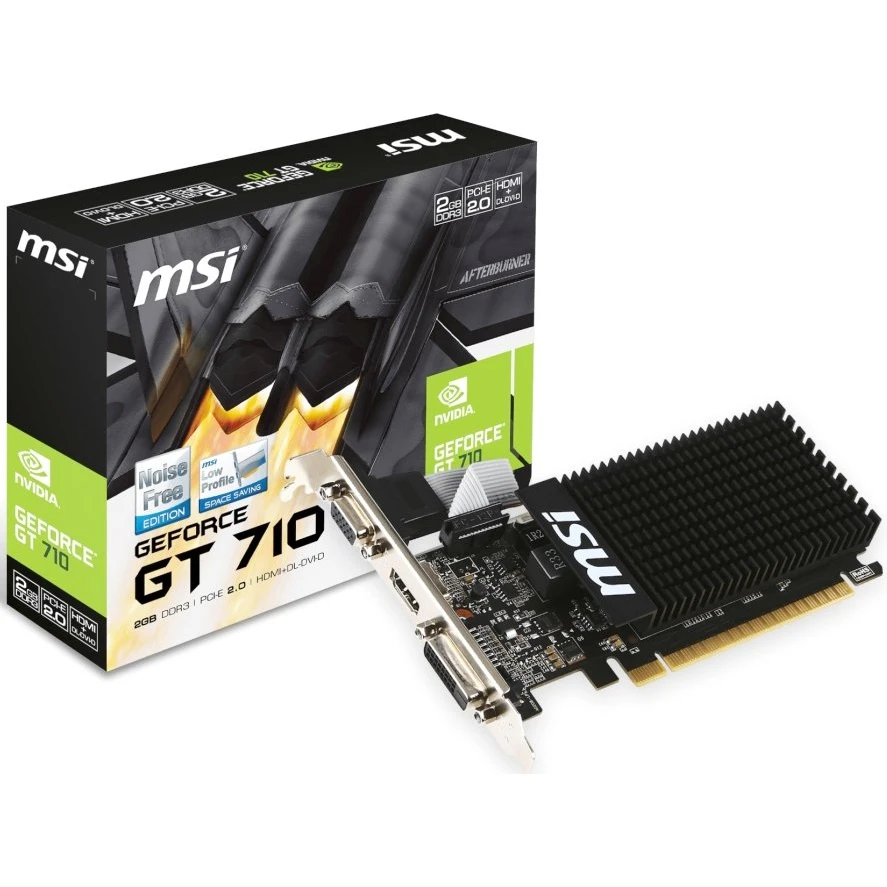 Видеокарта NVIDIA GeForce GT 710 MSI 2Gb (GT 710 2GD3H LP) - фото 5