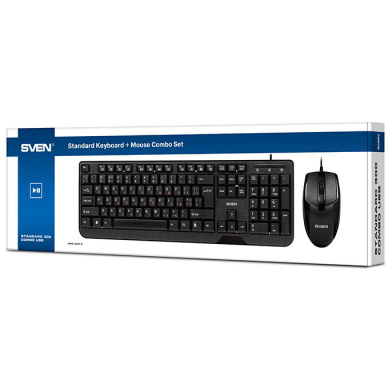 Клавиатура + мышь Sven KB-S330C Black - SV-017309 - фото 4
