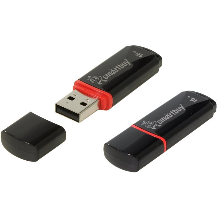 USB Flash накопитель 16GB SmartBuy Crown Black (SB16GBCRW-K)