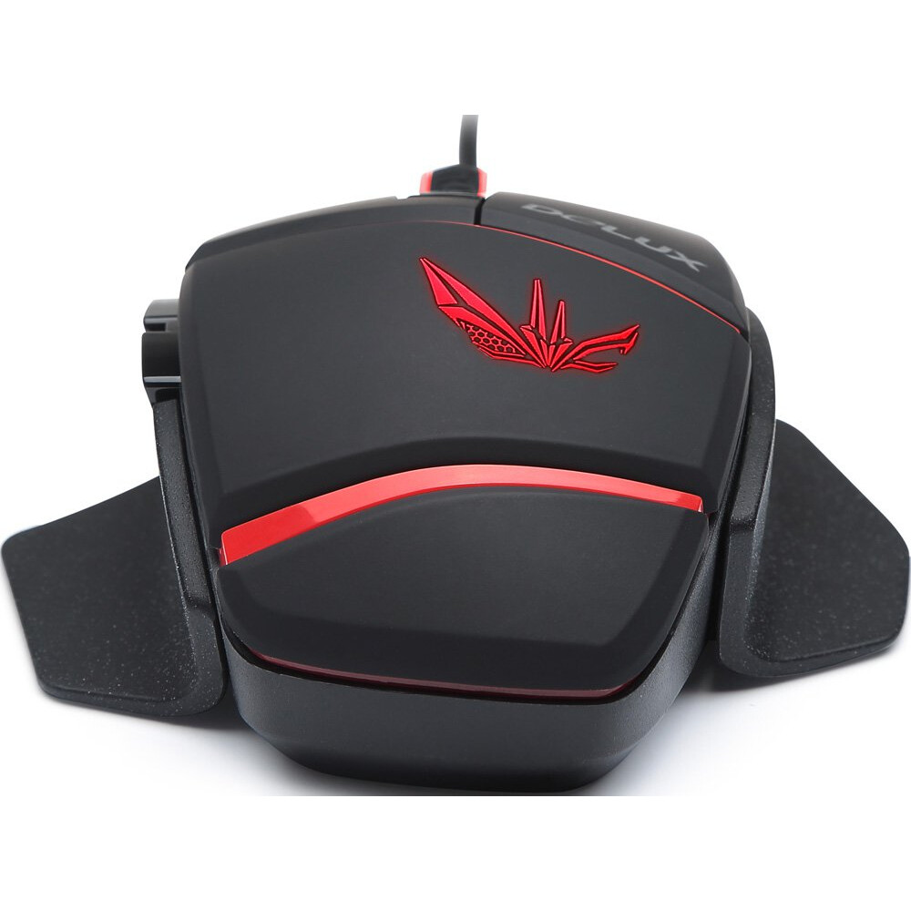 Мышь Delux M611 Black/Red - M611BU - фото 3