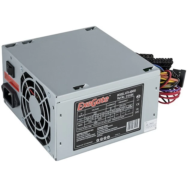 Блок питания 450W ExeGate AB450 (EX219184RUS-PC) - фото 2