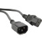 Кабель питания C13 - C14, 1.8м, Hyperline PWC-IEC13-IEC14-1.8-BK