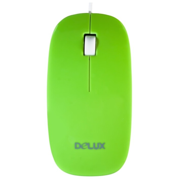 Мышь Delux DLM-111 White/Green - DLM-111BUWG - фото 2