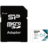 Карта памяти 64Gb MicroSD Silicon Power Elite + SD адаптер (SP064GBSTXBU1V21SP)