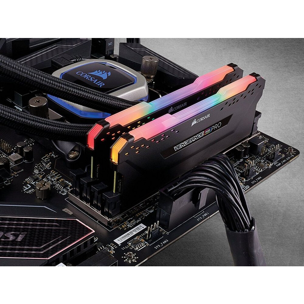 Оперативная память 16Gb DDR4 3200MHz Corsair Vengeance RGB PRO (CMW16GX4M2C3200C16) (2x8Gb KIT) - фото 4