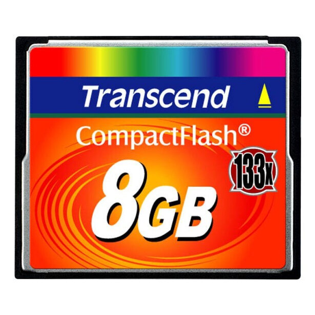 Карта памяти 8GB Compact Flash Transcend 133x (TS8GCF133)