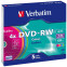 Диск DVD-RW Verbatim 4.7Gb 4x Colour Slim Case (5 шт.) - 43563