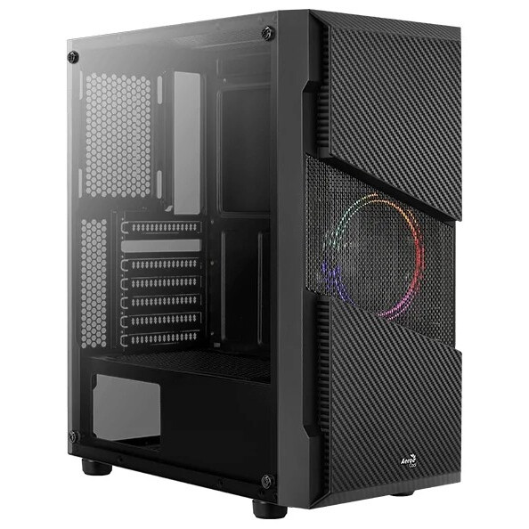 Корпус AeroCool Menace Saturn FRGB-G-BK-v1 Black - EN52618/FRGB-G-BK-v1