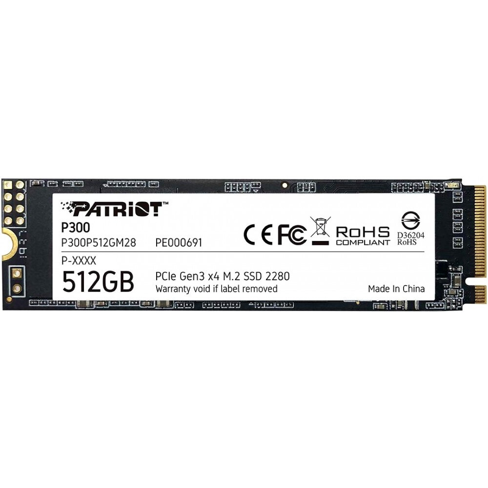 Накопитель SSD 512Gb Patriot P300 (P300P512GM28) RTL - фото 3