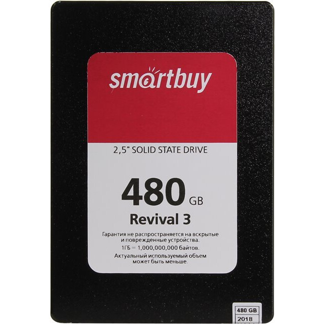 Накопитель SSD 480Gb SmartBuy Revival 3 (SB480GB-RVVL3-25SAT3)