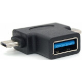 Переходник USB - microUSB/USB Type-C, KS-IS KS-360
