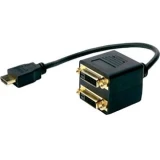 Переходник HDMI - 2x DVI, 0.25м, Espada EHDMIM2xDVIF25
