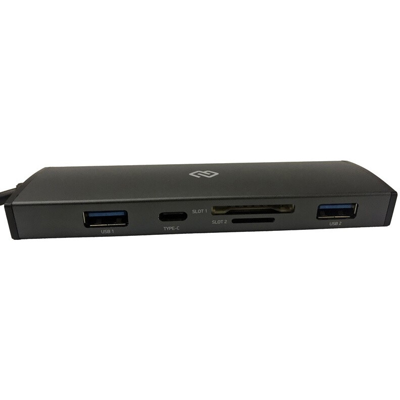 USB-концентратор Digma HUB-2U3.0СCR-UC-G - фото 3