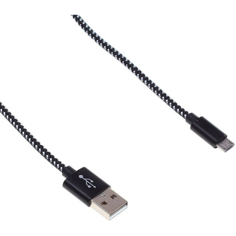Кабель USB A (M) - microUSB B (M), 1м, Buro BHP RET MICUSB-BR Black - фото 3