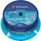 Диск CD-R Verbatim 700MB 52x AZO Crystal Cake Box (25 шт.) (43352)