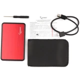 Внешний корпус для HDD Gembird EE2-U3S-61 Red/Metallic