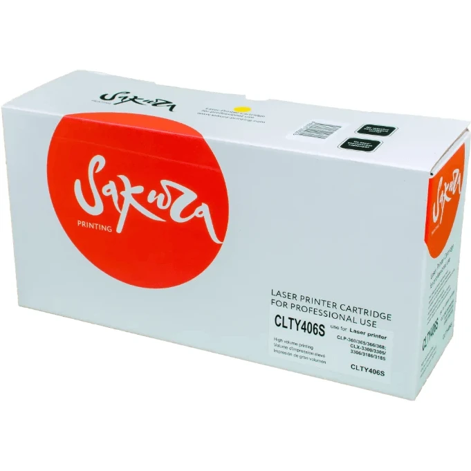 Картридж Sakura SACLTY406S Yellow