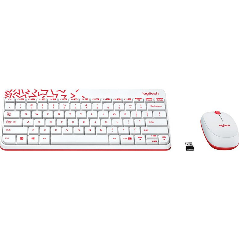 Клавиатура + мышь Logitech Wireless Combo MK240 Nano White (920-008212/8160) - фото 3
