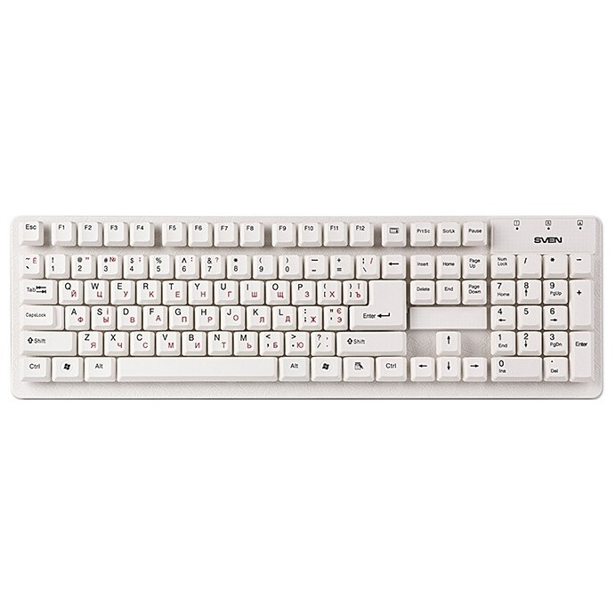 Клавиатура Sven Standard 301 White - SV-03100301UW