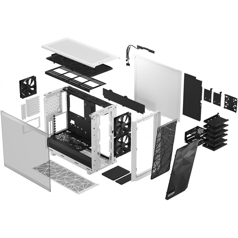 Корпус Fractal Design Meshify 2 Clear TG White - FD-C-MES2A-05 - фото 10