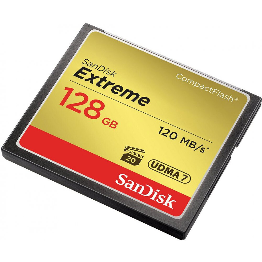 Карта памяти 128GB Compact Flash SanDisk Extreme (SDCFXSB-128G-G46)