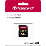 Карта памяти 64Gb SD Transcend  (TS64GSDC700S)