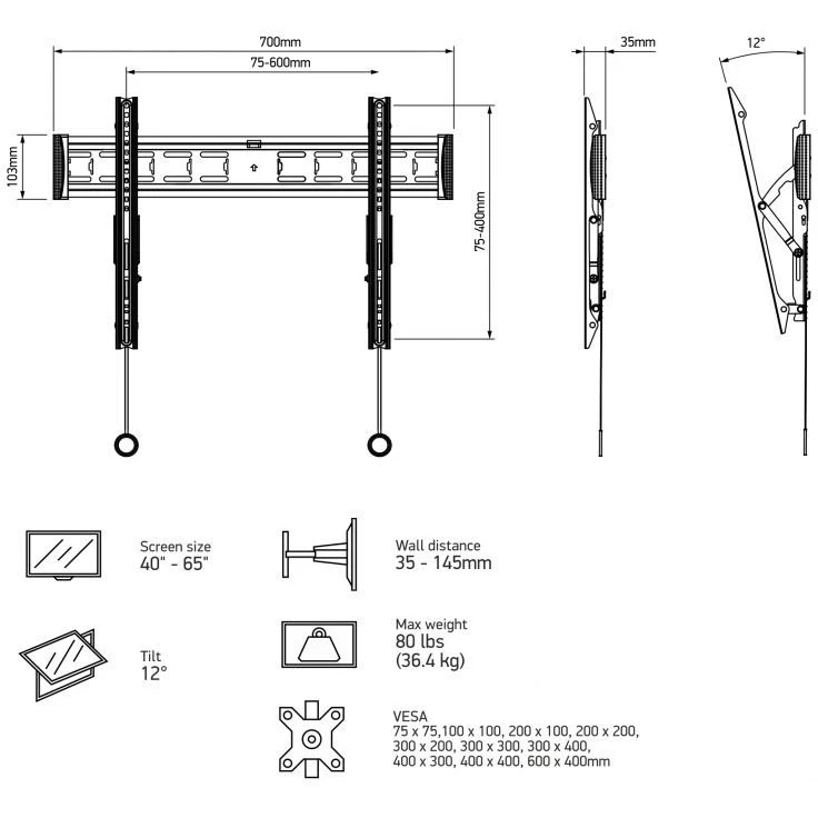 Кронштейн Onkron TM6 - фото 2