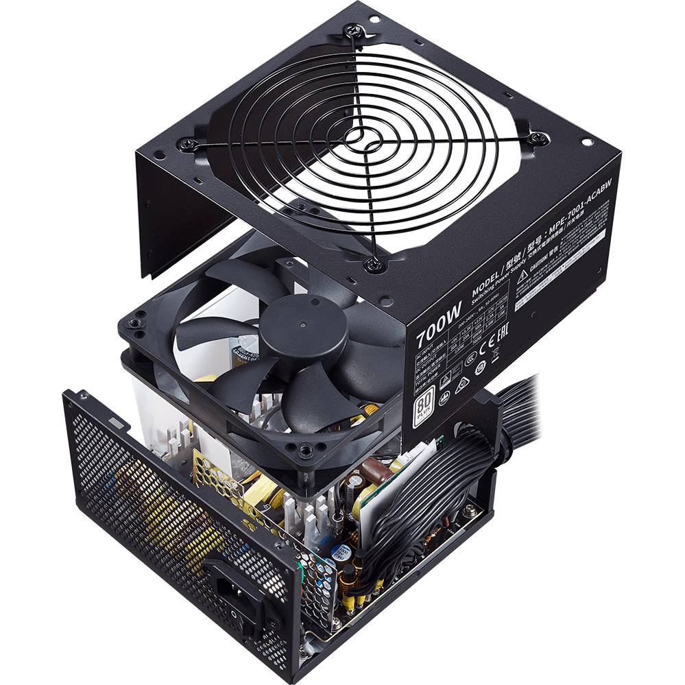 Блок питания 700W Cooler Master MWE White V2 (MPE-7001-ACABW-EU) - фото 9