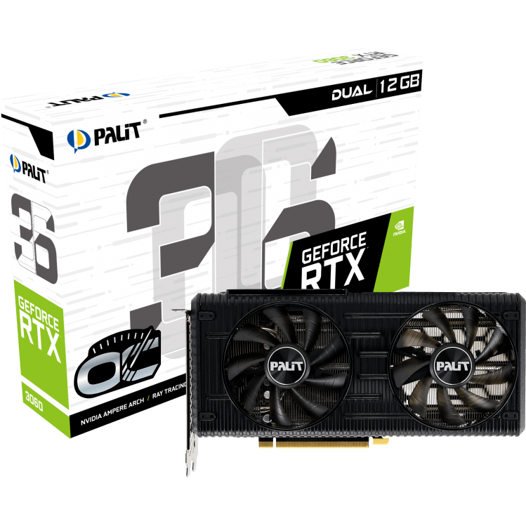 Видеокарта NVIDIA GeForce RTX 3060 Palit Dual OC 12Gb (NE63060T19K9-190AD) - фото 9