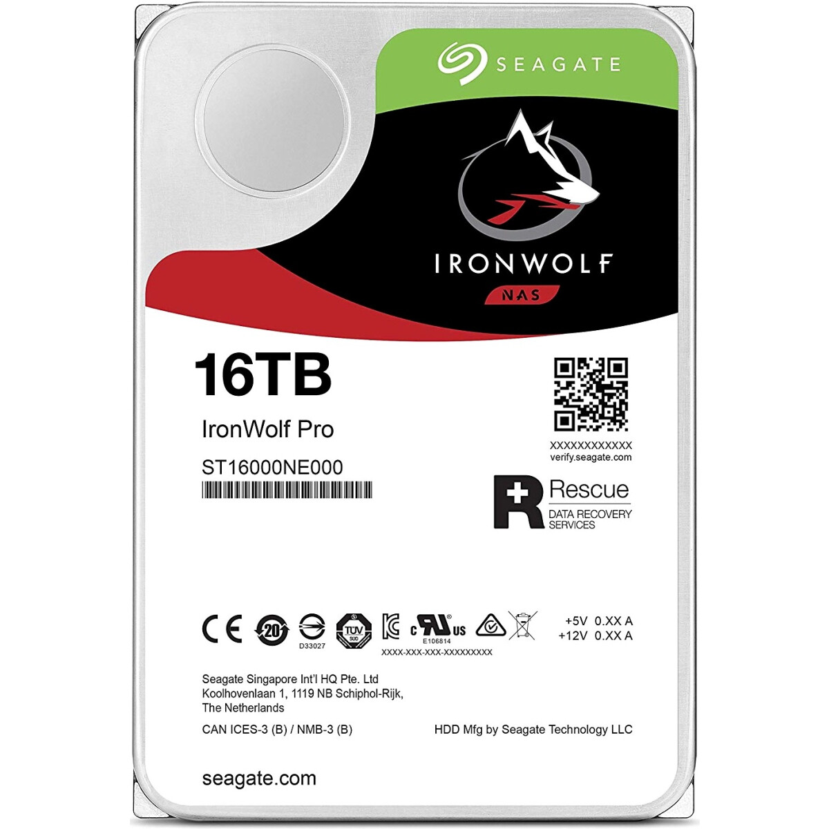 Жёсткий диск 16Tb SATA-III  Seagate IronWolf Pro (ST16000NE000)