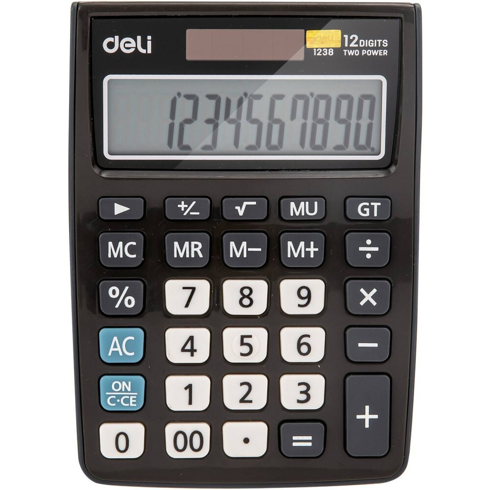 Калькулятор Deli E1238 Black