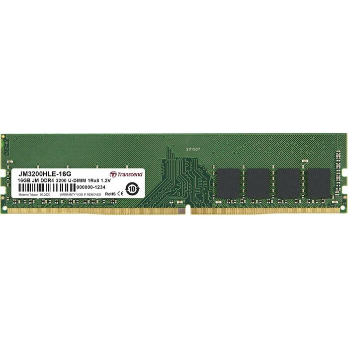Оперативная память 16Gb DDR4 3200MHz Transcend (JM3200HLE-16G)