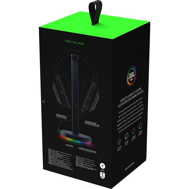 Подставка для наушников Razer Base Station V2 Chroma Black - RC21-01510100-R3M1 - фото 7