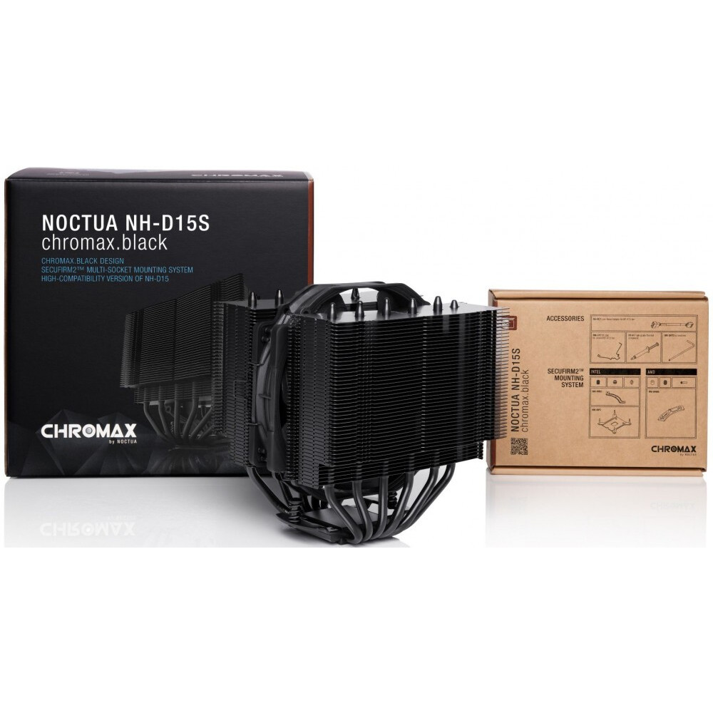 Кулер Noctua NH-D15S Chromax Black - NH-D15S-CH.BK - фото 3