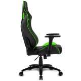 Игровое кресло Sharkoon Elbrus 2 Black/Green (ELBRUS-2-BK/GN)