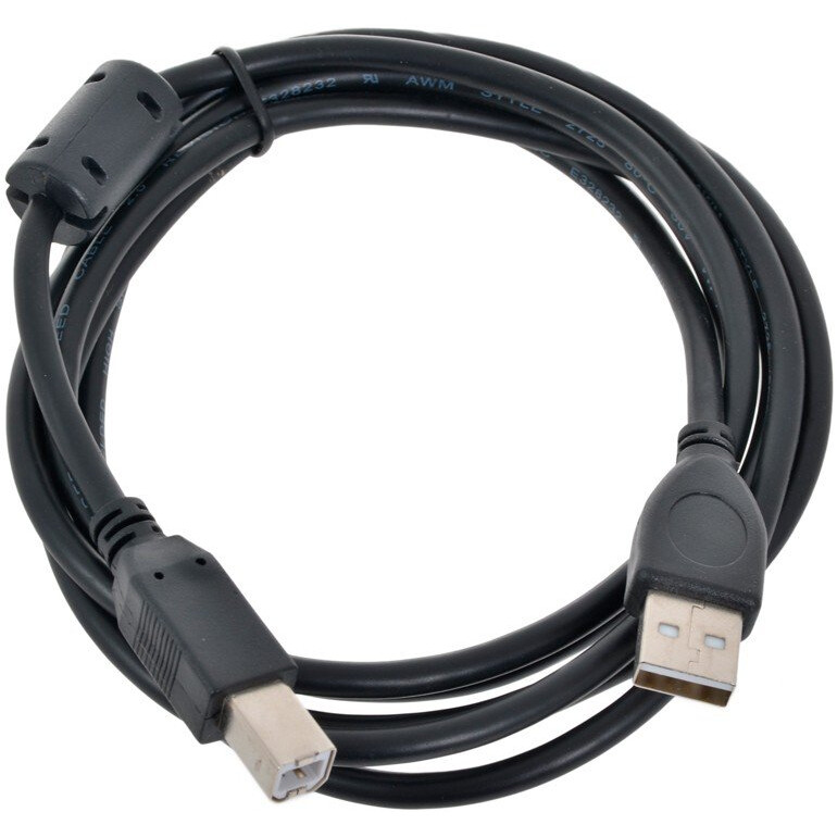 Кабель USB A (M) - USB B (M), 1.8м, Cablexpert CCF-USB2-AMBM-6