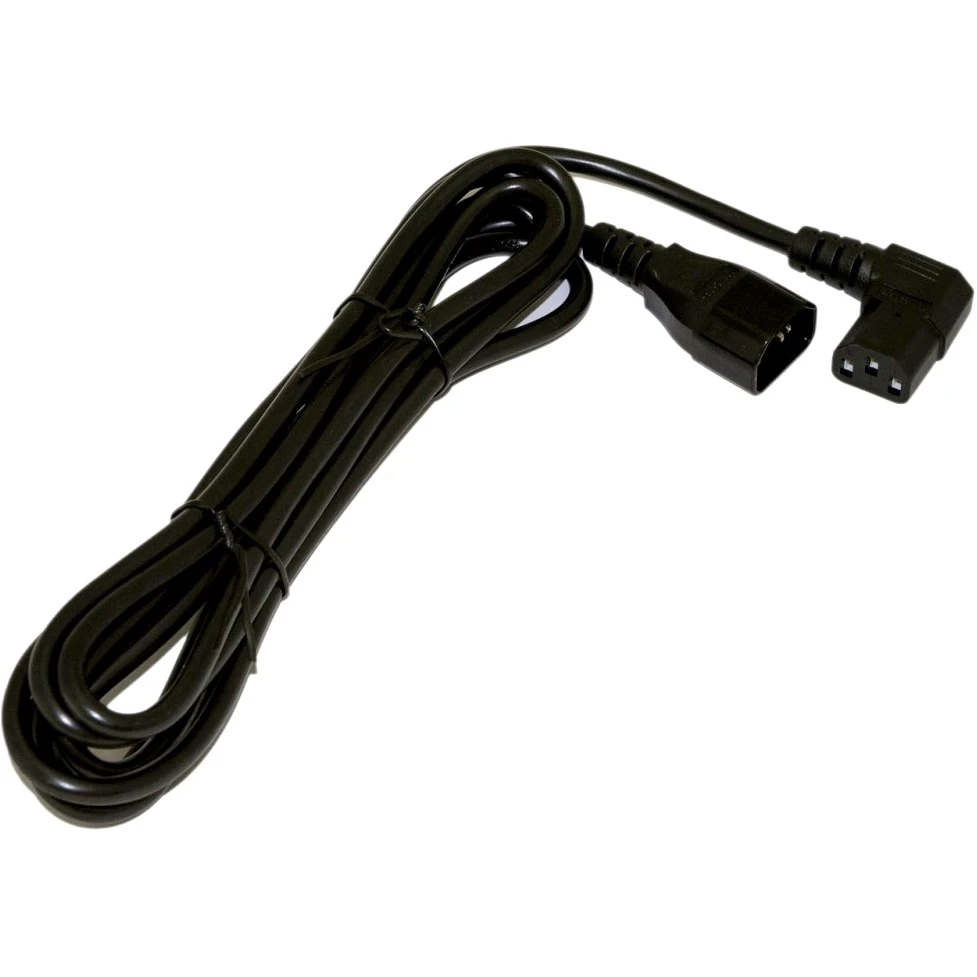 Кабель питания C13 - C14, 3м, Hyperline PWC-IEC13A-IEC14-3.0-BK - фото 2