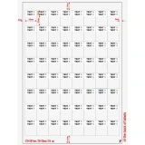 Кабельные маркеры Hyperline WMBL-25x33-A4L-WH