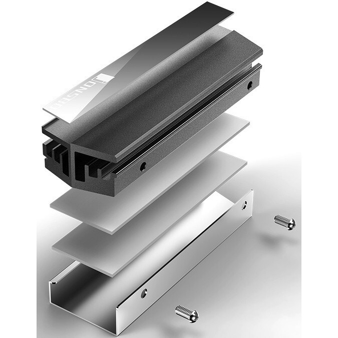 Радиатор для SSD M.2 Jonsbo M.2 Grey - фото 6