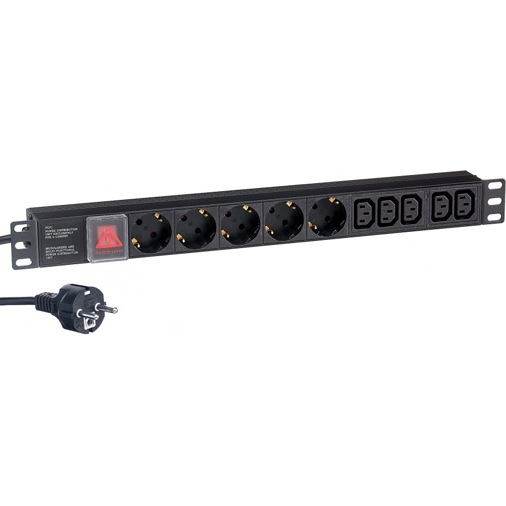 Блок розеток ExeGate PDU-19H009 Al-5C135S-EU2.5-SW