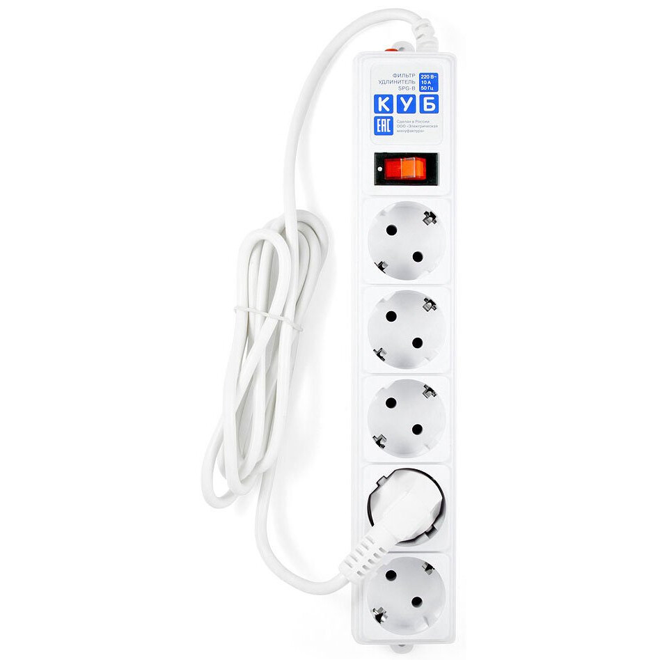 Сетевой фильтр Power Cube SPG-B-10 White