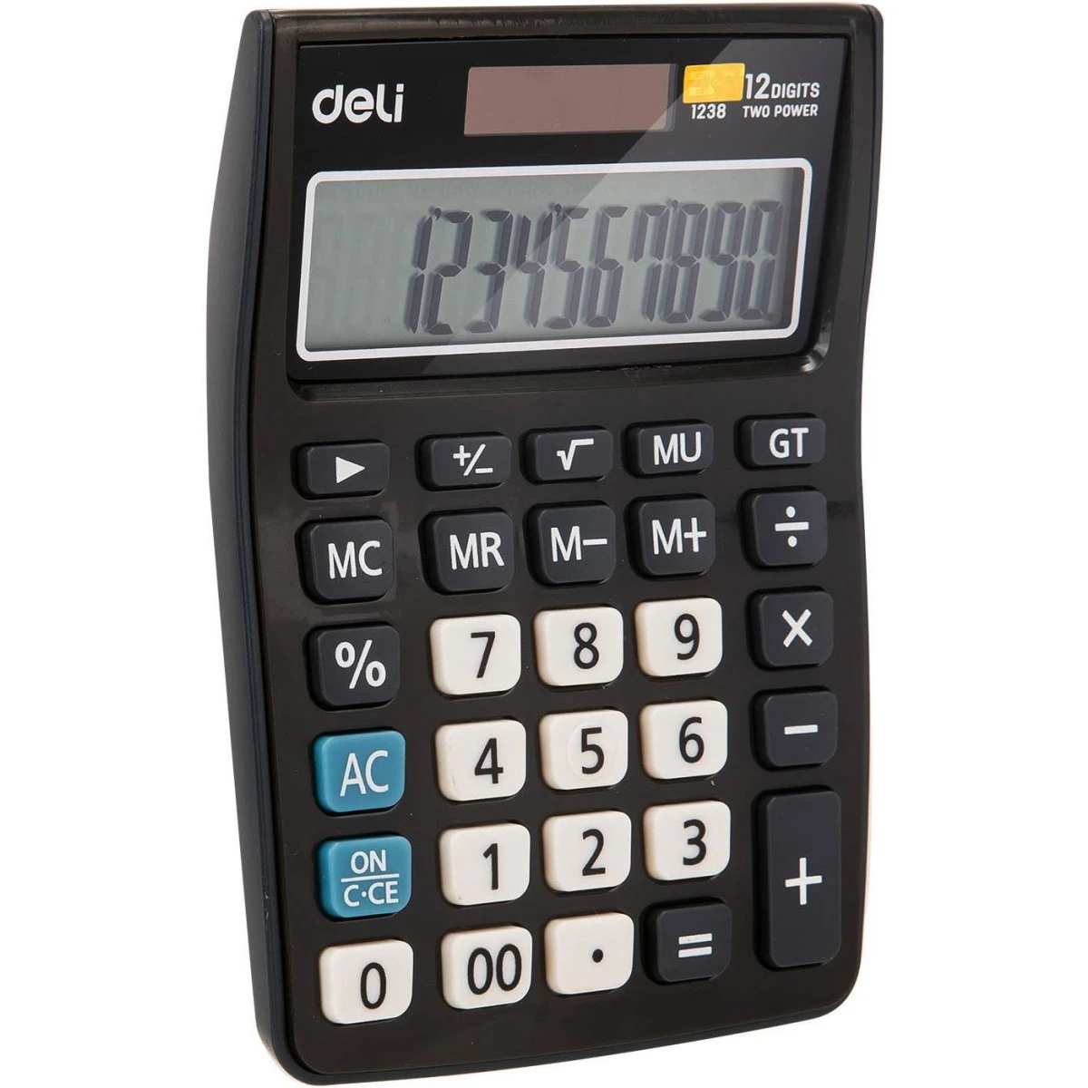 Калькулятор Deli E1238 Black - фото 2