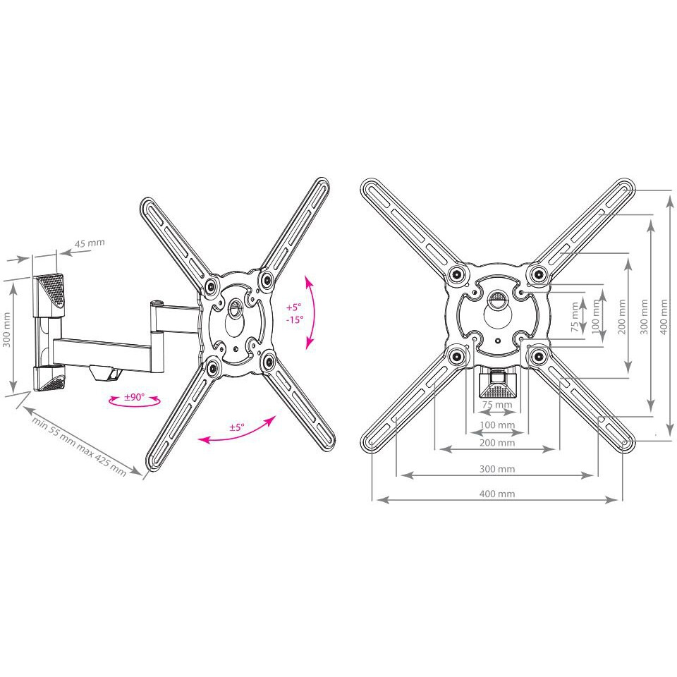 Кронштейн Kromax ATLANTIS-15 White - фото 3