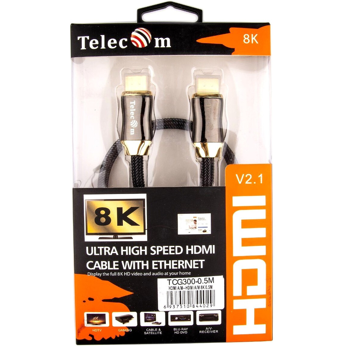 Кабель HDMI - HDMI, 0.5м, Telecom TCG300-0.5M - фото 3