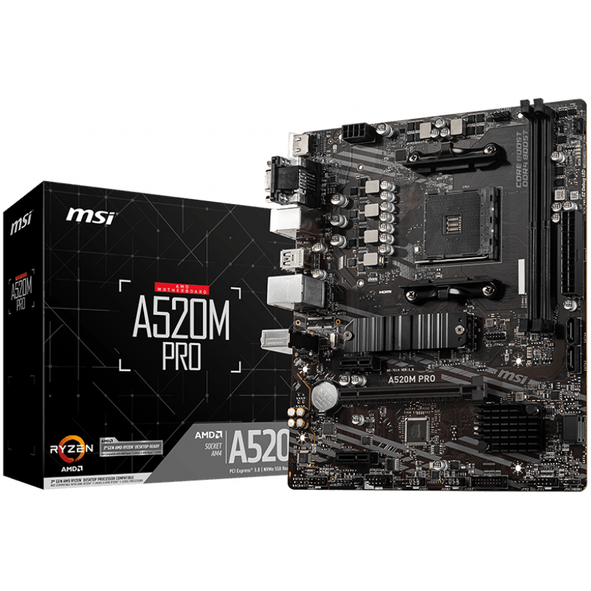 Материнская плата MSI A520M PRO - фото 4